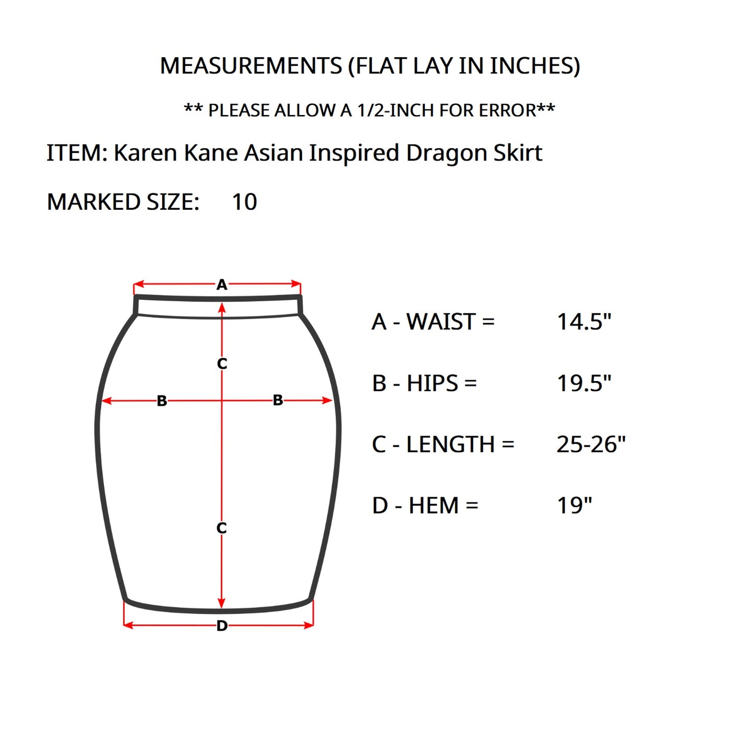 Karen Kane InStyle Women’s 10 Y2K Dragon Brocade Beaded Pencil Skirt