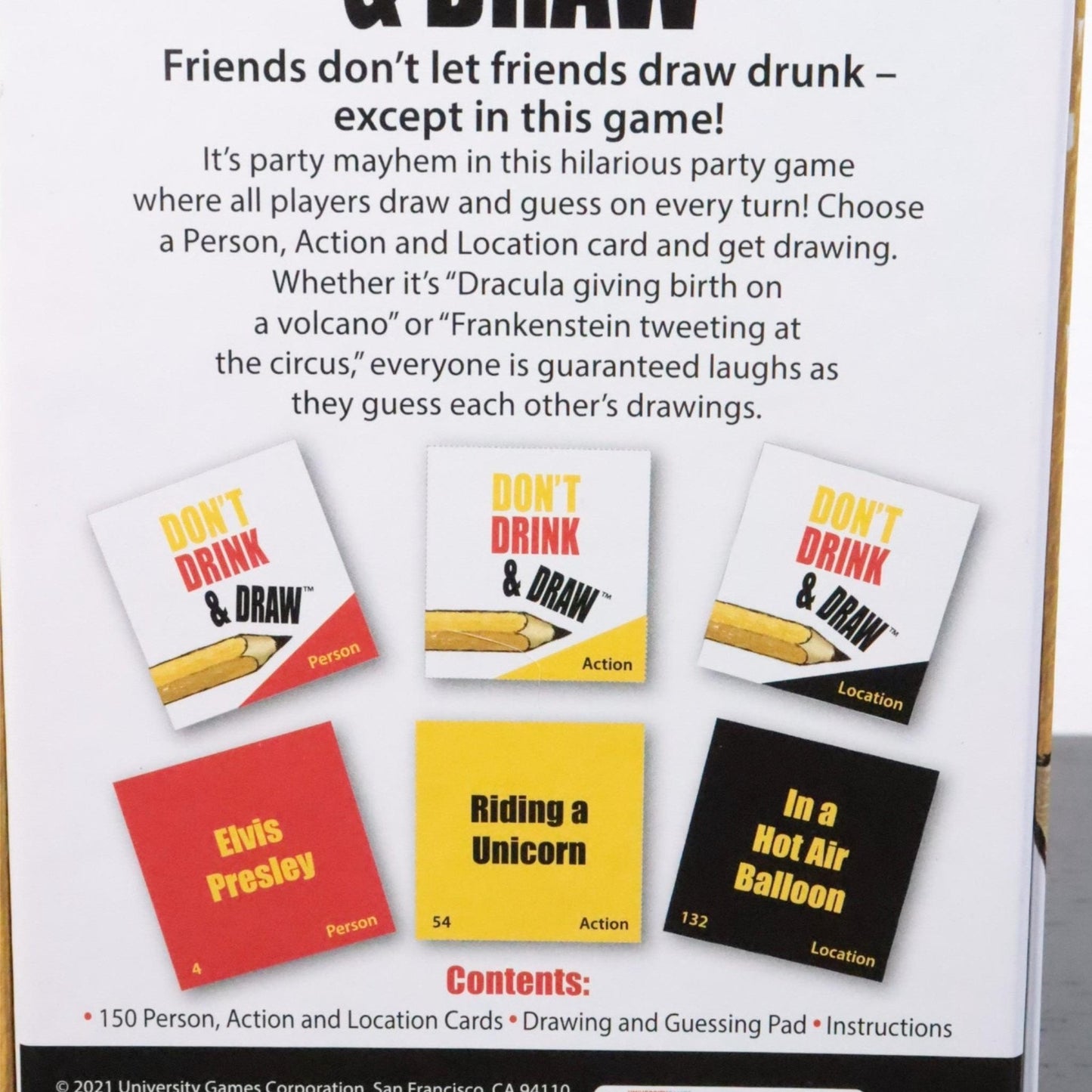 Don’t Drink & Draw Adult Party Drinking Game (21+)