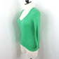 Lilly Pulitzer Women’s Small Green Ribbed Pima Cotton Long Sleeve Top