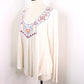 Arizona Jeans Co Women’s / Juniors L Boho Tribal Embroidered Stretch Top