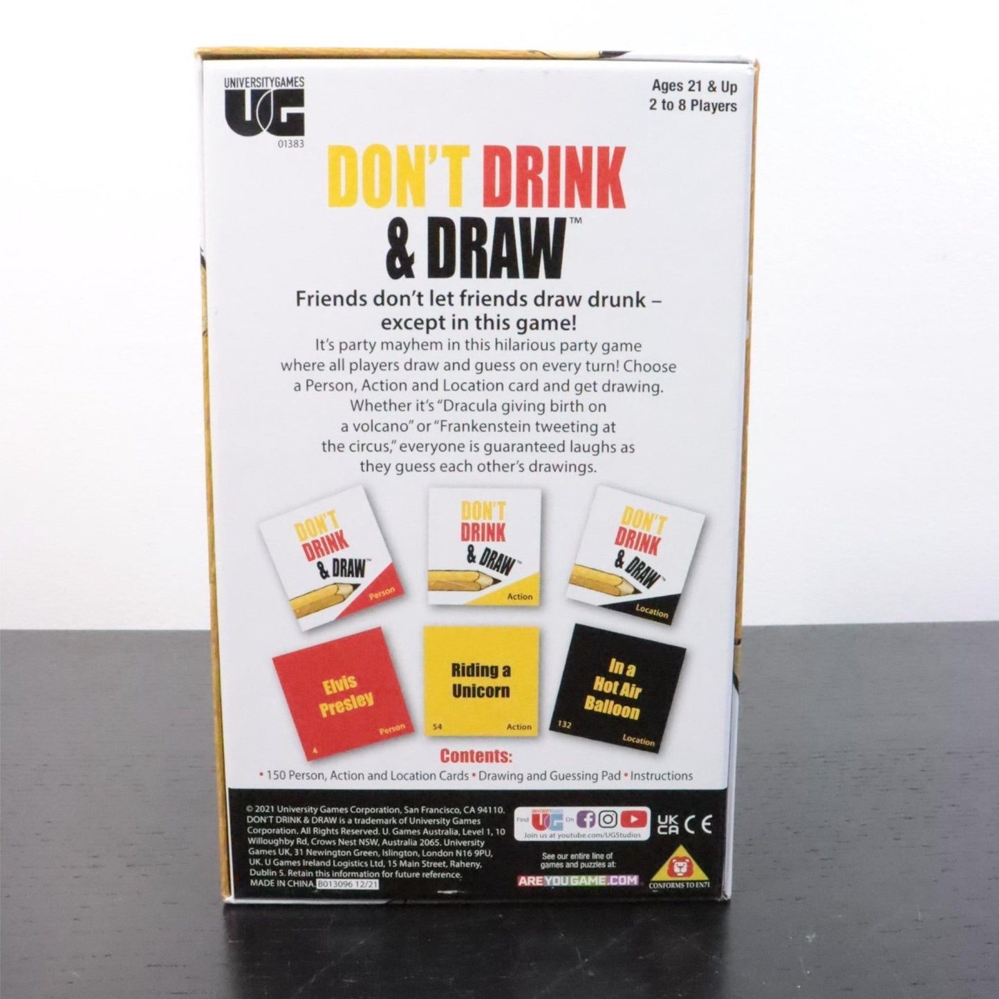 Don’t Drink & Draw Adult Party Drinking Game (21+)