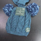 Laura Ashley Baby 12–24M Blue Knit Pom Pom Hat & Mittens Set