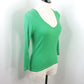 Lilly Pulitzer Women’s Small Green Ribbed Pima Cotton Long Sleeve Top