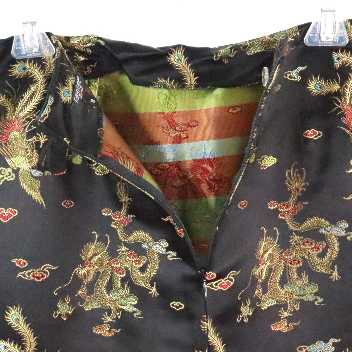 Karen Kane InStyle Women’s 10 Y2K Dragon Brocade Beaded Pencil Skirt