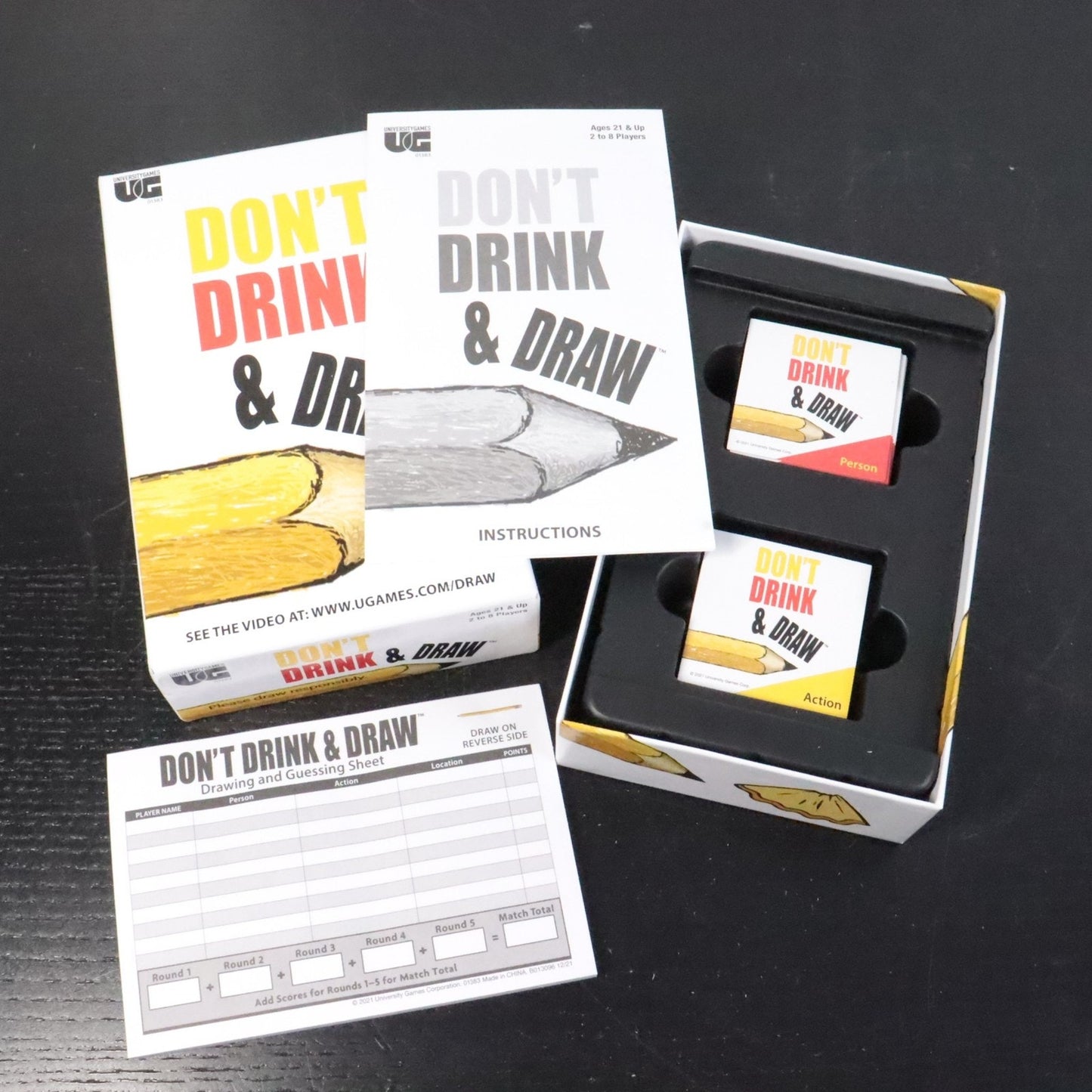 Don’t Drink & Draw Adult Party Drinking Game (21+)